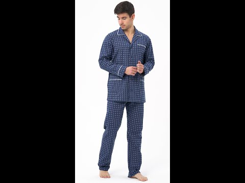 Фланелевая мужская пижама- арт- 7720