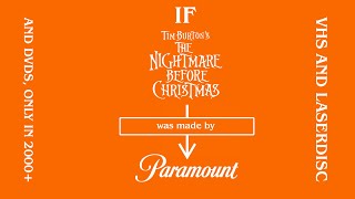 Paramount Logo 1993 U0026 2008 The Nightmare Before Christmas Variant