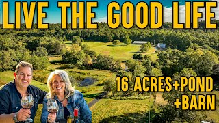 Homesteading 16 Acre Farm Tour with Ponds and Barn, Creek + Land for Sale in Kentucky