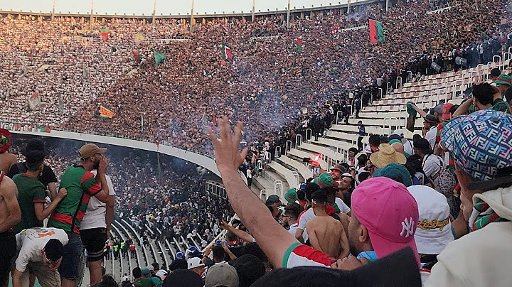 دقائق قبل وقوع الكارثة في ملعب 5 جويلية في مباراة مولودية الجزائر و نجم مقره 😢