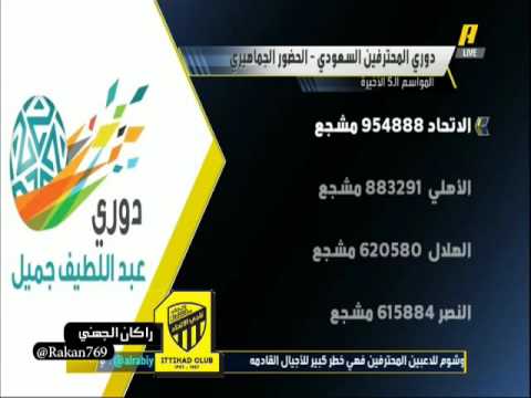 الاتحاد يتصدر الحضور الجماهيري ل5 مواسم