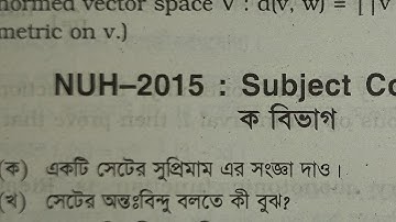 Real Analysis(2015) Board Question.Major.Honours 3rd Year.National University.Math Department