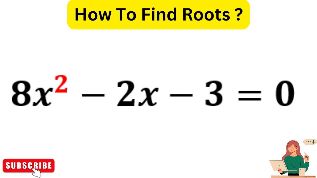 8x^2-2x-3=0 | Simplify The Quadratic Equation - youtube