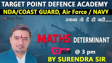 DETERMINANT | MATHS | CLASS - 5 | BY SURENDRA SIR | TARGET POINT DEFENCE ACADEMY JAIPUR