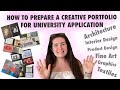 ARCHITECTURE PORTFOLIO TOUR AND TIPS // Advice For Creative Portfolios For University Applications