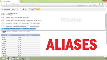 Oracle Tutorial - Aliases