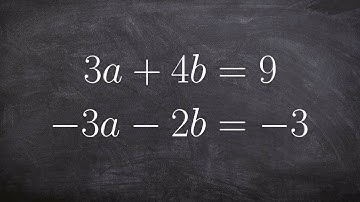 Solve a System of Linear Equations Using Elimination