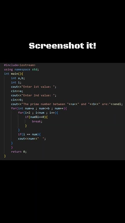 Code for print all prime numbers between 2 numbers in c++ #shorts # ...