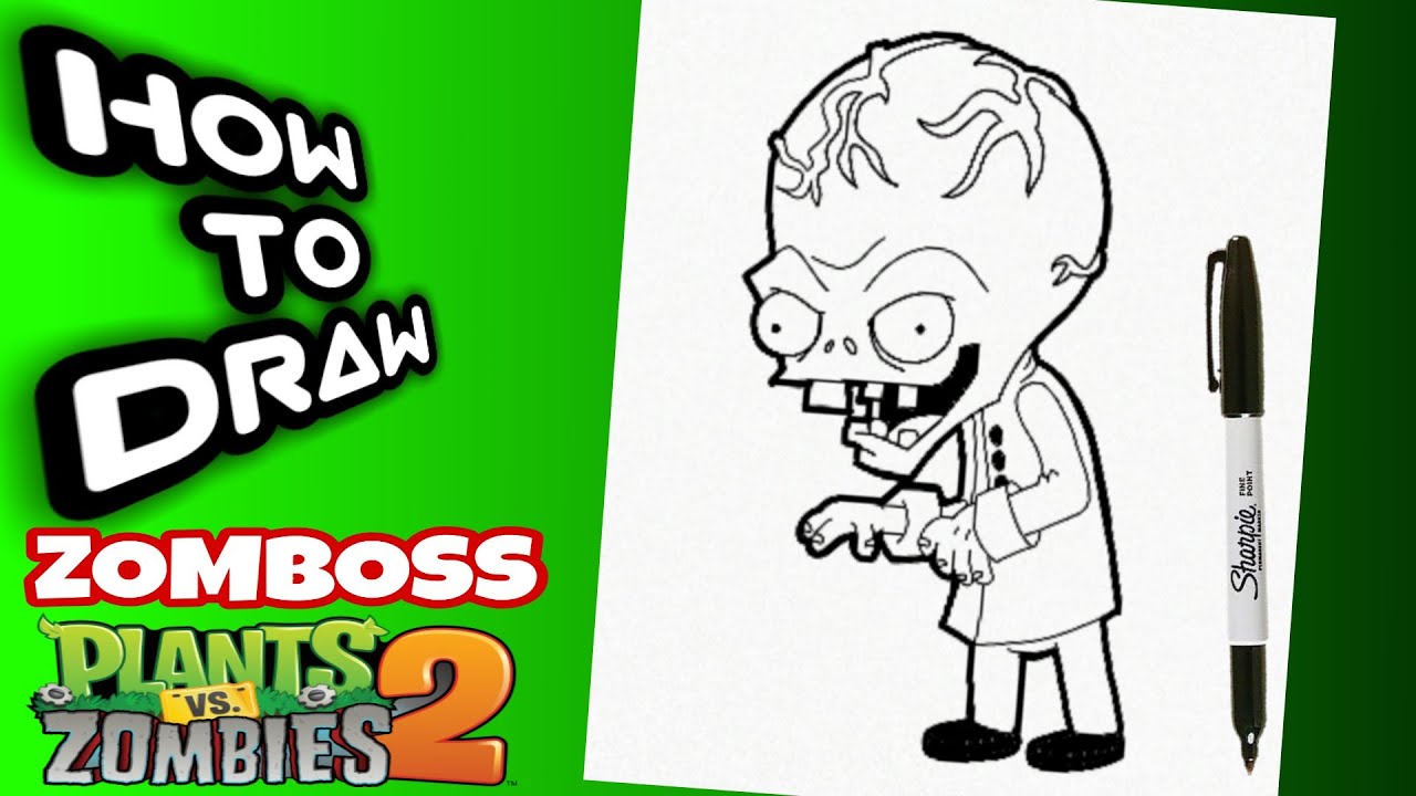 HOW TO DRAW ZOMBOSS FROM PLANTS VS ZOMBIES 2 / PVZ2 DRAWINGS / como ...