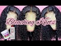 How To: Bleach Knots On Lace Front Wig | Lace Front Wig | Beginner Friendly | Step by Step Tutorial