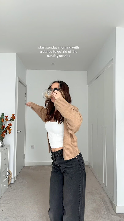 dancing away the sunday scaries ☕️🧸 #dance #ootd
