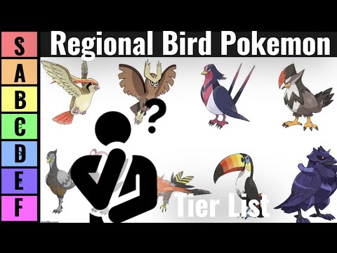 Regional Pokemon Tier List