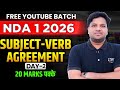 Subject Verb Agreement Rules Day 2 | English for NDA 2026 | Complete Concept & Practice! LWS