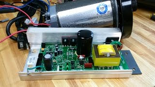 How to wire up and use a treadmill motor quick run down, DIY drillpress/lathe conversion