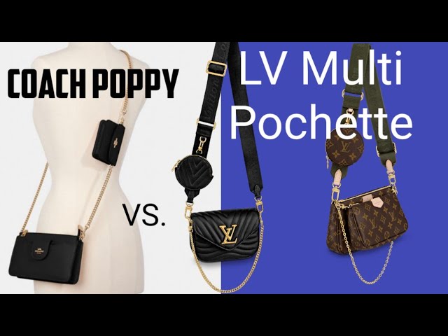 Louis Vuitton Multi Pochette Accessories Vs. Coach Poppy Crossbody in  Signature Canvas 