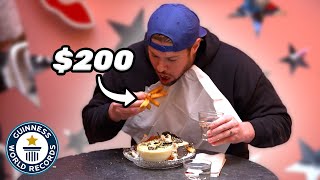 Destroying the World's Most Expensive French Fries!  Guinness World Records