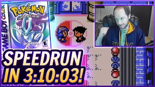 NEW Personal Best! Pokemon Crystal SPEEDRUN in 3:10:03!