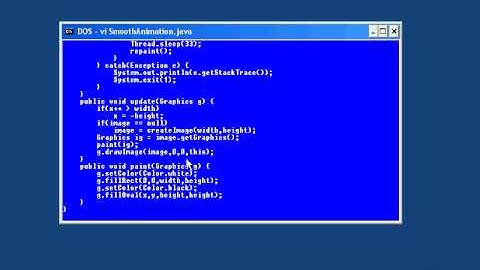 56.Java Intro -Chapter08.Simple Animation-Lesson4.Overcoming the Flicker Problem