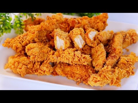 استربس دجاج كنتاكى الأصلى وسر القرمشة الرهيبة بدون بيض او لبن