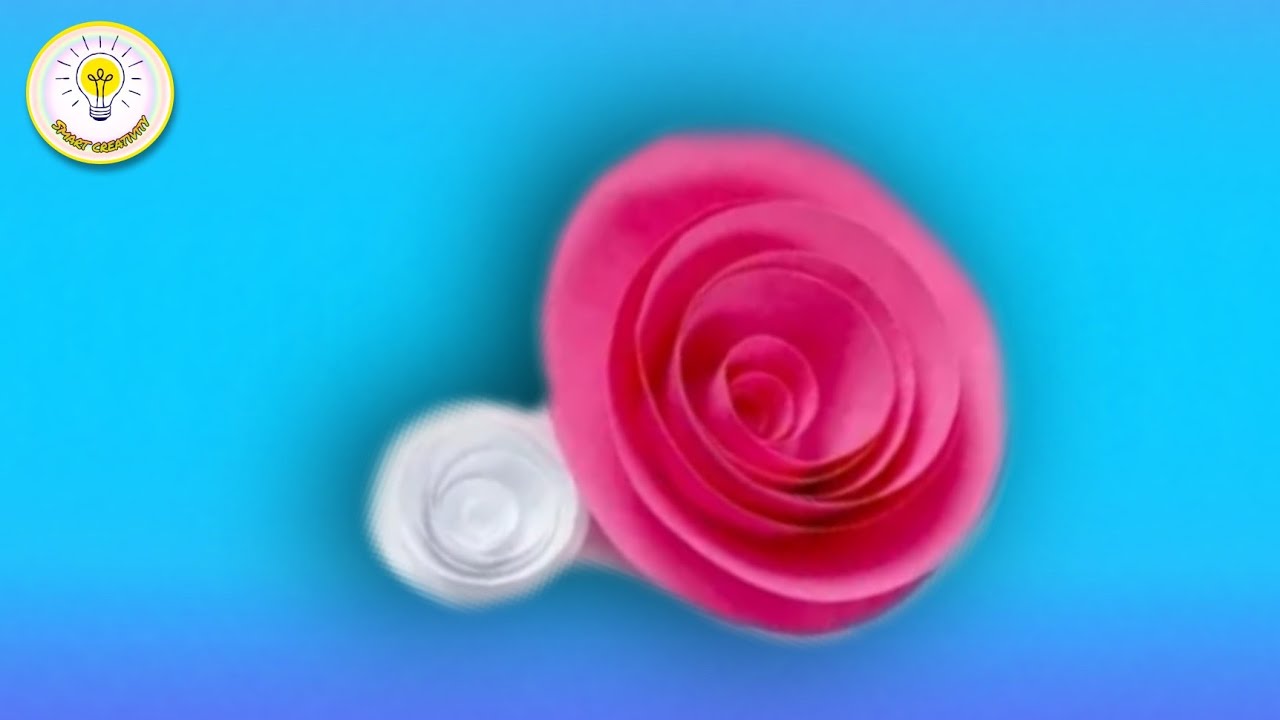 Easy Papercraft Rose Swirl Tutorial - DIY - Paper Kawaii