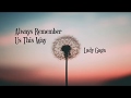 Always Remember Us This Way - Lady Gaga (Cover + Lyric video)