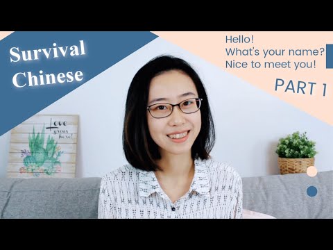 Learn Survival Chinese Lesson 01