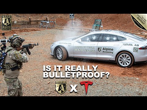 Advanced Ballistic Testing for Armored Tesla Model S by Alpine Armoring R&D Department