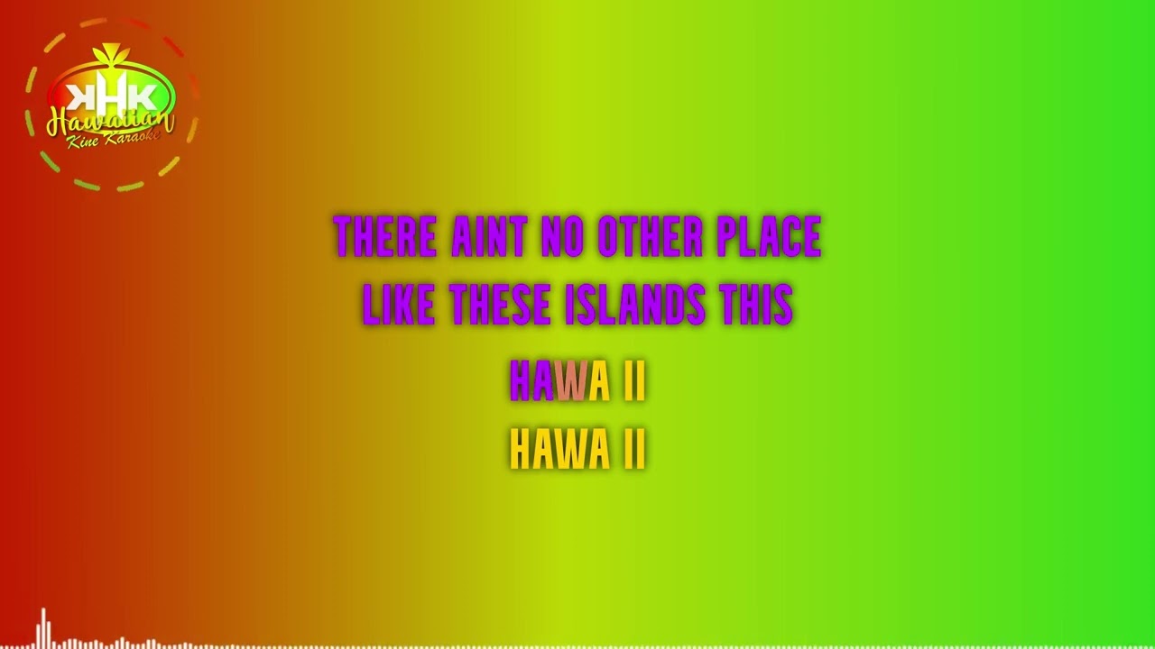 Ana Vee - Hawaii (Karaoke Version) - Hawaiian Karaoke