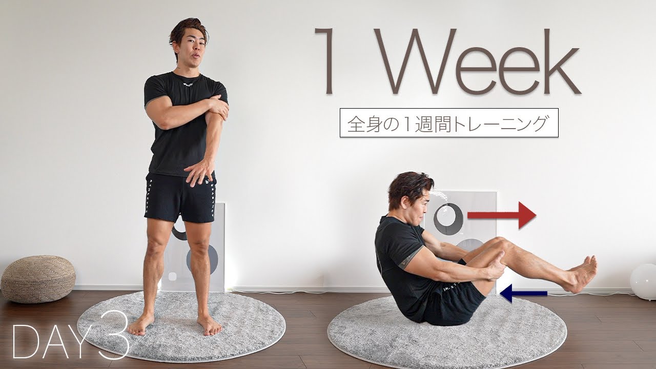 トレーニング(今週中) 初級〜中級者】腕を中心とした全身トレーニング1週間メニュー3日目