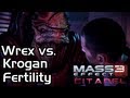 Mass Effect 3 - Citadel DLC - Wrex at the Casino Bar (Krogan Fertility Problems)