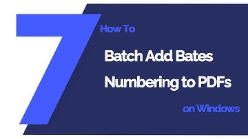 How to Batch Add Bates Numbering to PDFs on Windows | PDFelement 7