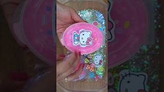 Hello kitty slime video #pinkslime #satisfyingslimevideo #relaxingvideo #asmr #slimelovers #viral