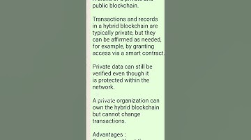 HYBRID BLOCKCHAIN Technology - Defined