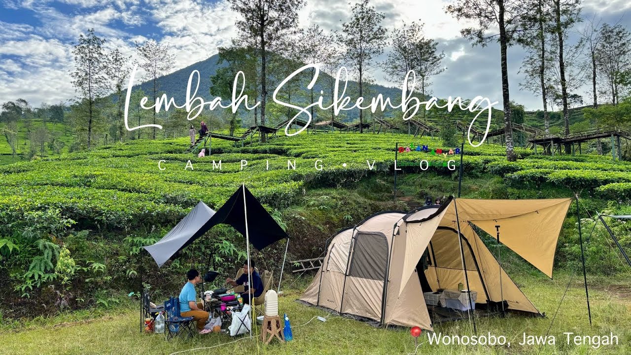 CAMPING DI TENGAH KEBUN TEH DI WONOSOBO DENGAN VIEW GUNUNG KEMBANG | Lembah Sikembang Camp Ground