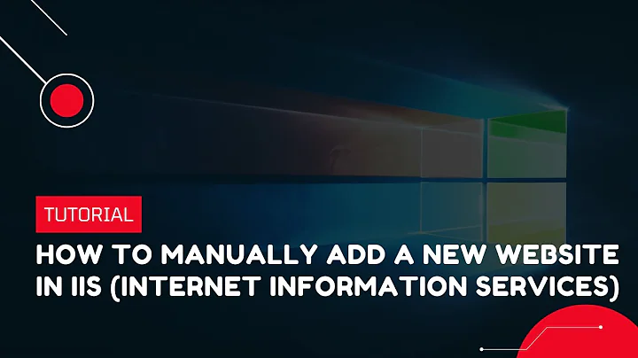 How to Manually Add a New Website in IIS (Internet Information Services) | VPS Tutorial