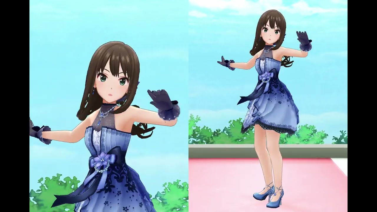 デレスポ「Never say never」渋谷凛👗エターナルブルーム - YouTube