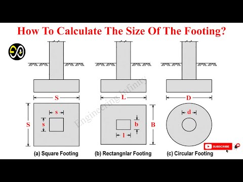How To Calculate The Size Of The Footing? | RCC Footing Size Formula | Area Of Footing