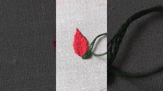 hand embroidery leaf design #handembroidery #handmade #handwork #aariwork #leaf #aariworkembroidery