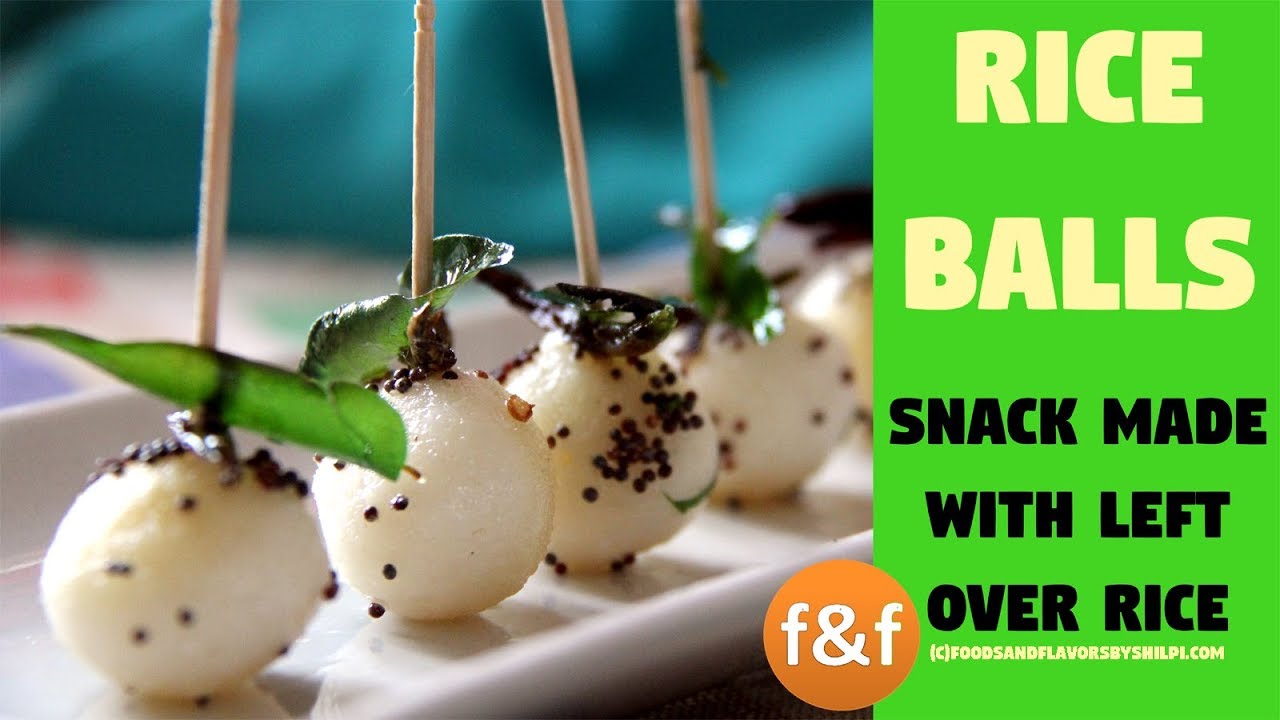 चावल का इतना टेस्टी नाश्ता आप रोज़ बना कर खायेंगे - Rice Lollipop Balls - Nashta Recipes | Foods and Flavors