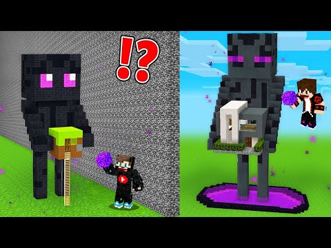 ماين كرافت بناء الاندرمان العملاق ضد بناء الاندرمان الصغير