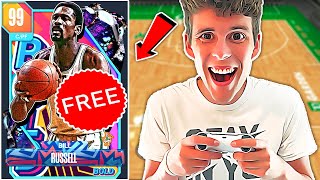 HOW TO GET FREE DARK MATTER BILL RUSSELL IN ONLY 3 HOURS! BEST BIG MAN IN NBA 2K24 MyTEAM!