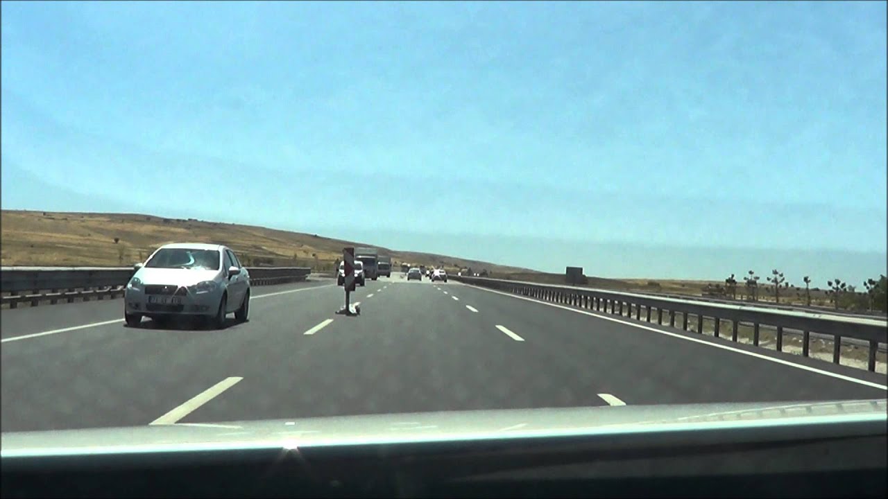 Drive from Germany to Turkey, in Ankara Turkish highway entrance 2013
