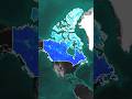 Unbelievable Geography of Canada 🇨🇦 #country #geography #canada #map #shorts