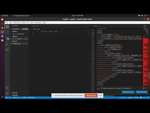 Github Copilot - Bootstrap login page UI - Thamil Murugesan