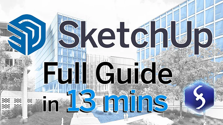 SketchUp - Tutorial for Beginners in 13 MINUTES!  [ UPDATED FULL GUIDE ]