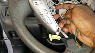 Nissan versa  clock spring/  steering wheel airbag replacement and steering angle sensor
