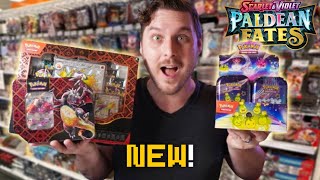 Hunting for *NEW* Paldean Fates Tins & Boxes in stores!