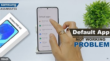 How to change default app in samsung galaxy m55 5g |Samsung galaxy a55 me default app set kaise kare