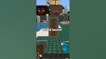 SHIELD banner in MINECRAFT🛡️ #minecraft #tutorial #minecraftdungeons #technobladeneverdies