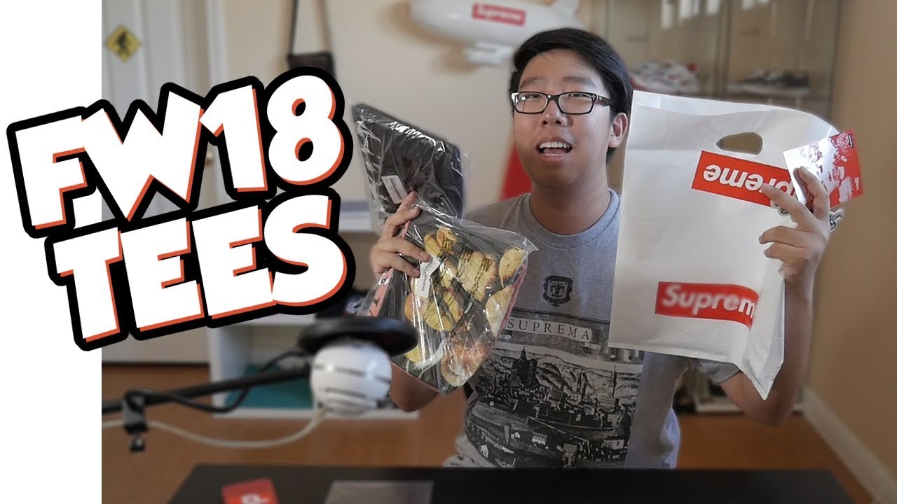 UNBOXING MY FIRST SUPREME FW18 PACKAGE